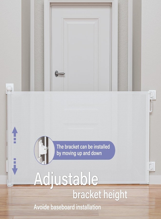probebi Retractable Baby Gates No Drilling, PRObebi Retractable Dog Gate for The House Extends to 54" Wide 33" Tall, Gates for Baby Indoor, Stair Gate for Outdoor, Staris, Hallways, Doorways, Deck, Porch - Image 2